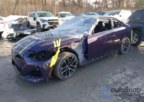 2024 BMW M240 I xDrive z USA, uszkodzony, nr VIN 3MW53CM07R8E42055